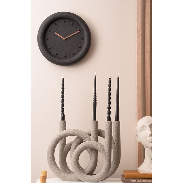 2 juodų bičių vaško žvakių rinkinys PT LIVING Spiral-image-1
