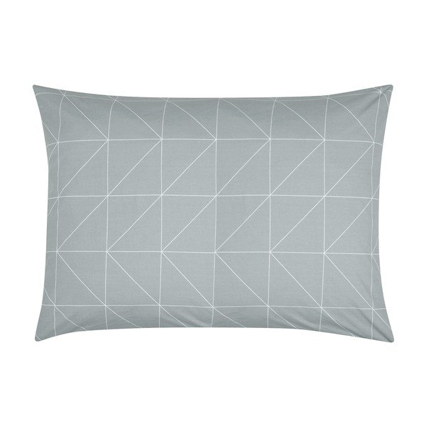 Pilkas dekoratyvinis pagalvės užvalkalas iš medvilnės by46, 50 x 70 cm-image-1