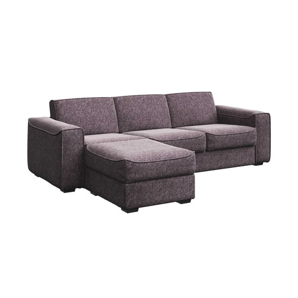 Pilkai ruda kampinė sofa-lova Mesonica Munro, kairysis kampas, 288 cm-image-2