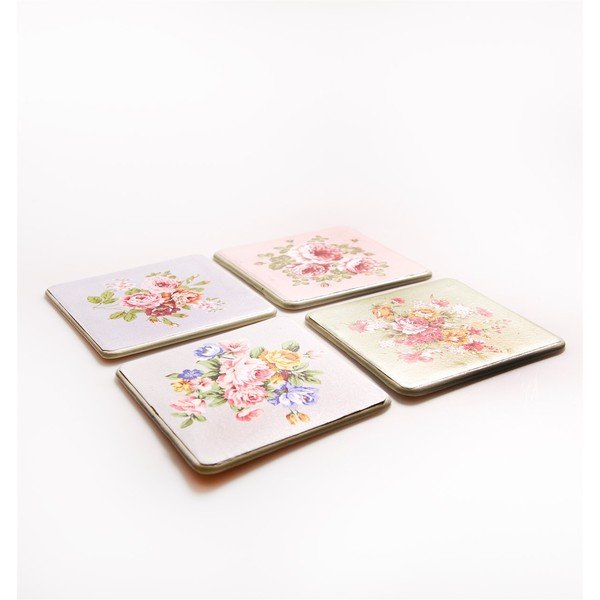 4 "Sass & Belle Classic Rose" padėkliukų rinkinys-image-1