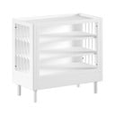 Baltos spalvos iš buko masyvo su vystymo stalu vaikiška šoninė spintelė 100x95x55 cm Forrest – Vipack