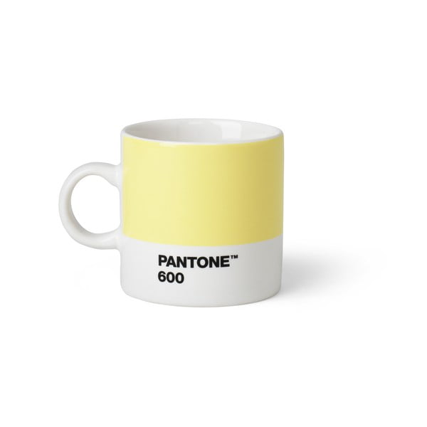 Šviesiai geltonas puodelis Pantone Espresso, 120 ml