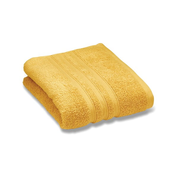 Geltonos spalvos iš frote audinio iš medvilnės vonios rankšluostis 70x120 cm Zero Twist – Catherine Lansfield