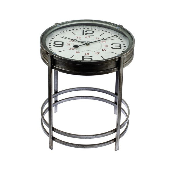 "Dakls Rustico" metalinis laikrodžio staliukas, ⌀ 42,4 cm
