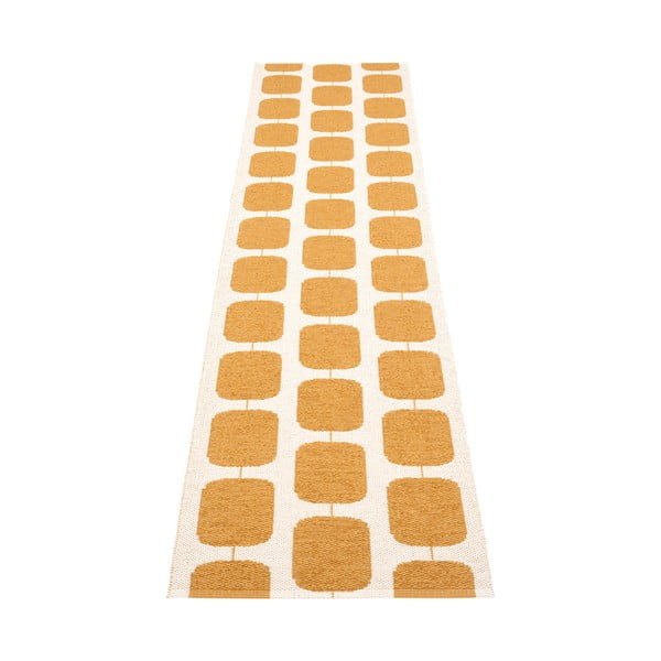 Ochros spalvos/kreminės spalvos lauko kilimas 70x300 cm Sten Ochre – Pappelina-image-2