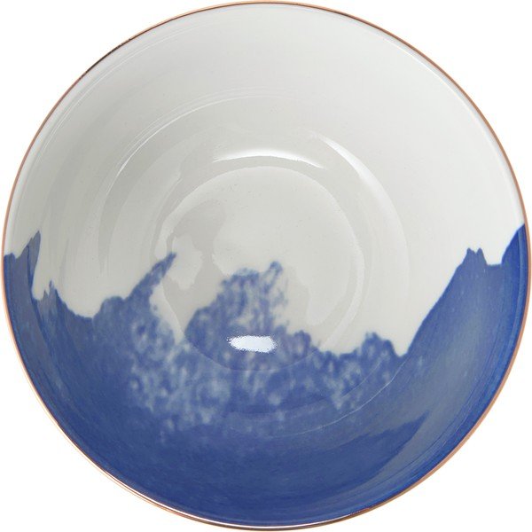 2 mėlynos ir baltos spalvos porcelianinių dubenėlių rinkinys Westwing Collection Rosie, ø 15 cm-image-1