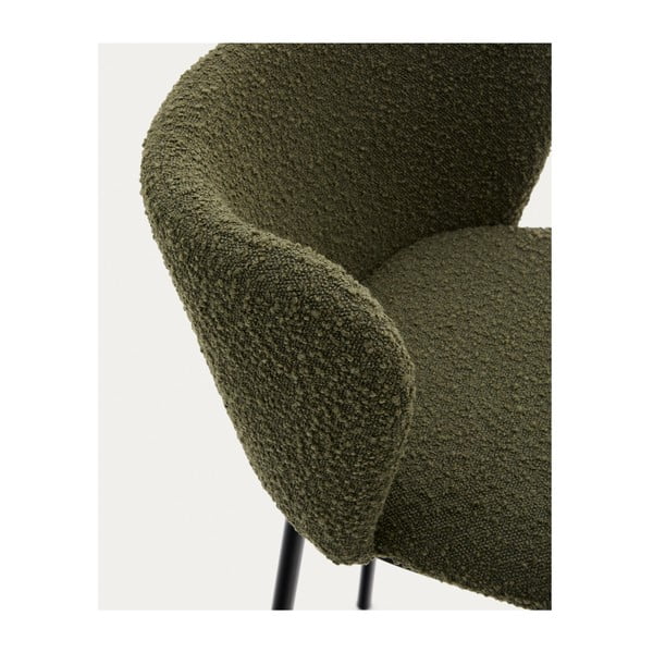 Baro taburetė žalios spalvos (sėdynės aukštis 65 cm) Ciselia – Kave Home-image-1