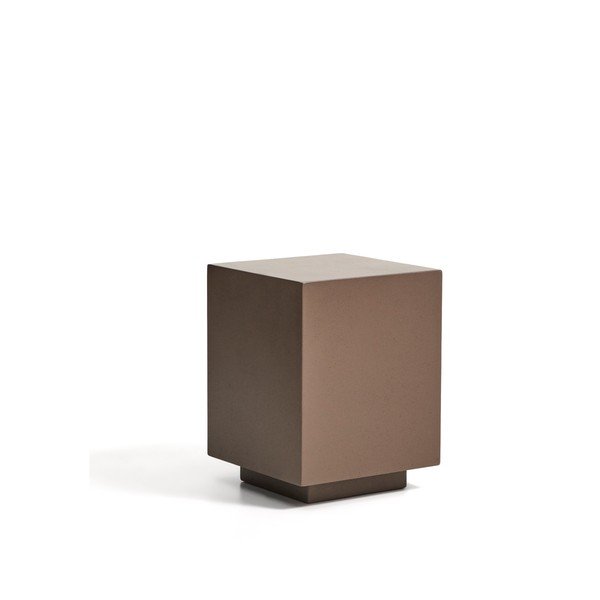 Iš betono sodo šoninis staliukas 35x35 cm Rustella – Kave Home