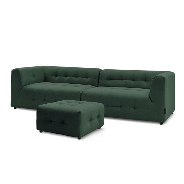Tamsiai žalia sofa 324 cm Kleber - Bobochic Paris-image-3