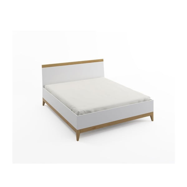 Dvigulė lova iš pušies masyvo SKANDICA Livia High Bed, 200 x 200 cm