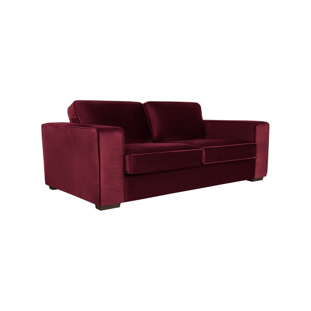 Trijų vietų bordo spalvos sofa Cosmopolitan Design Denver
