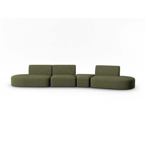 Sofa žalios spalvos 412 cm Shane – Micadoni Home
