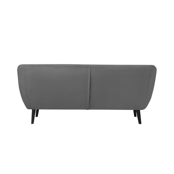 Pilka sofa trims Mazzini Sofas Toscane, juodos kojos-image-2