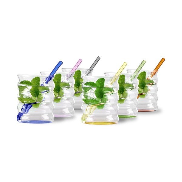 Iš borosilikatinio stiklo stiklinės 6 vnt. 350 ml Volo – Vialli Design