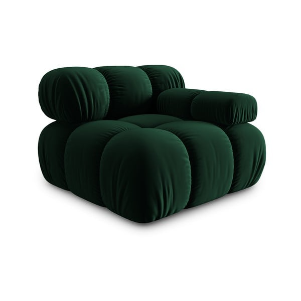 Modulinė sofa žalios spalvos iš velveto (su dešiniuoju kampu) Bellis – Micadoni Home-image-3