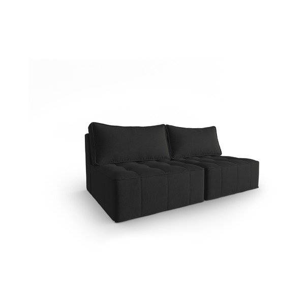 Sofa juodos spalvos 160 cm Mike – Micadoni Home-image-1
