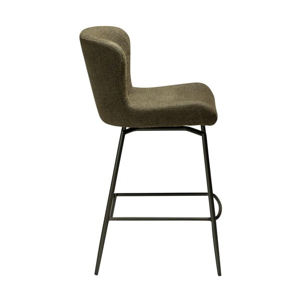Khaki spalvos iš audinio baro taburetė (sėdynės aukštis 67,5 cm) Glam – DAN-FORM Denmark-image-1