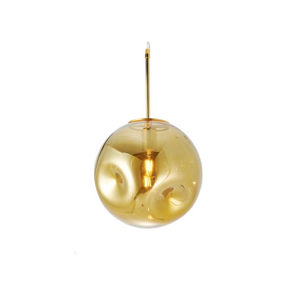 Pakabinamas šviestuvas iš pūsto stiklo, aukso spalvos Leitmotiv Pendulum