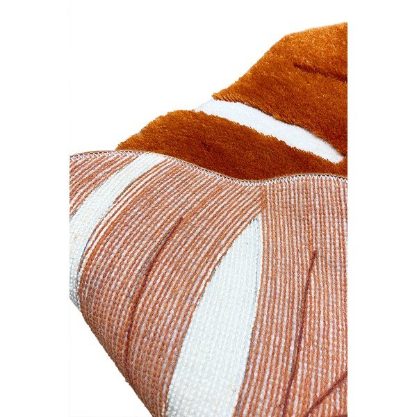 Oranžinės spalvos vonios kilimėlis 80x120 cm Frunze – Foutastic-image-2