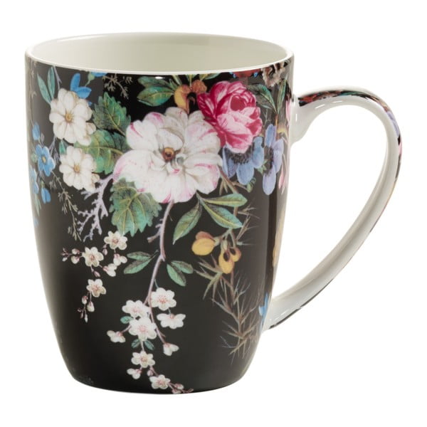 Kaulinio porceliano puodelis "Maxwell & Williams Kilburn Midnight Blossom", 390 ml