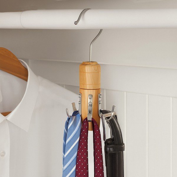 Pakabinamas iš medžio laikiklis kaklaraiščiams ir diržams The Dandy – Premier Housewares-image-1