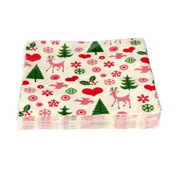 Servetėlės 20 vnt. 25x25 cm 50s Christmas – Rex London