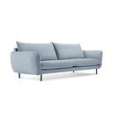 Šviesiai mėlyna aksominė sofa 230 cm Vienna - Cosmopolitan Design