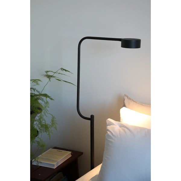 Juodos spalvos pastatomas šviestuvas LED su pritemdymo funkcija (aukštis 130 cm) su metaliniu gaubtu Hugo – Markslöjd-image-2