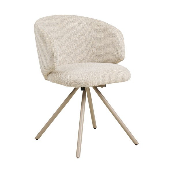 Smėlio spalvos iš audinio valgomojo kėdė Fulham – House Nordic