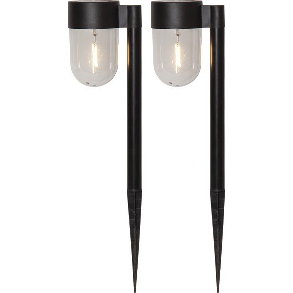 2 lauko saulės energija veikiantis LED šviestuvų rinkinys Star Trading Cupolai, aukštis 30 cm