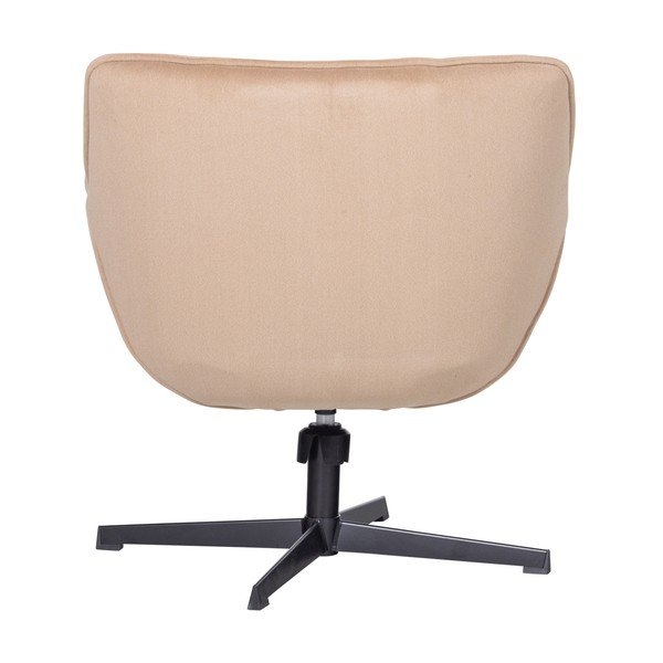 Smėlio spalvos pasukamas krėslas iš velveto Wibo – WOOOD-image-4