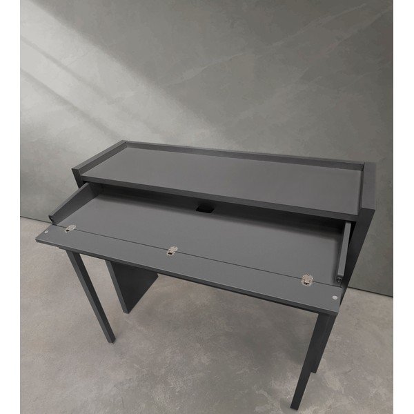Pilkas konsolinis staliukas 36x110 cm Mel - Woodman-image-1