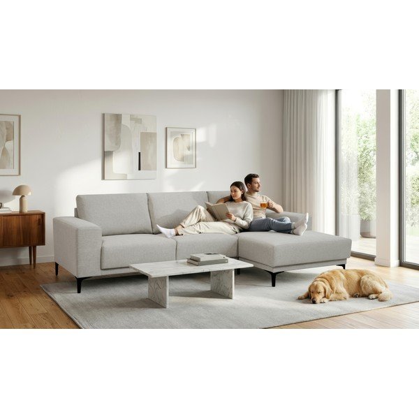 Kampinė sofa pilkos spalvos (su dešiniuoju kampu) Chile – Scandic-image-1