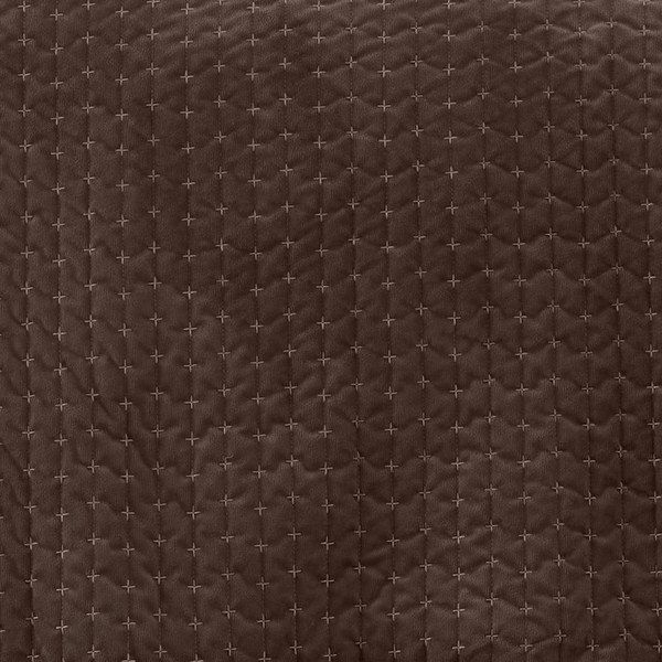 Tamsiai rudos spalvos iš velveto dygsniuota lovatiesė 240x260 cm Attica Velvet – Bianca-image-2