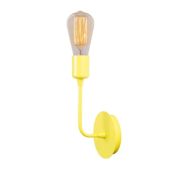 Geltonas sieninis šviestuvas Homemania Decor Simple Drop