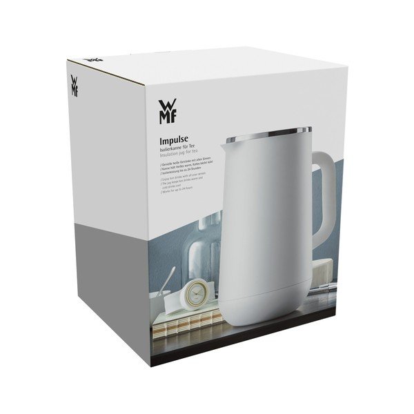 Nerūdijančio plieno baltos spalvos termosas WMF Cromargan® Impulse, 1 l-image-1