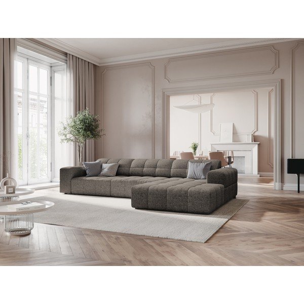 Kampinė sofa tamsiai pilkos spalvos (su dešiniuoju kampu) Chicago – Cosmopolitan Design-image-1