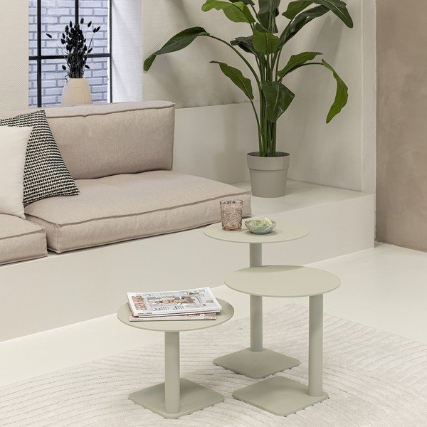 Apvalios formos šoninis stalas iš metalo ø 40 cm Sunny – Spinder Design-image-1