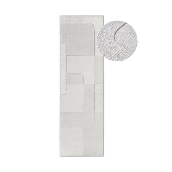 Rankų darbo iš vilnos kilimas kreminės spalvos 80x250 cm Charlotte – Villeroy&Boch