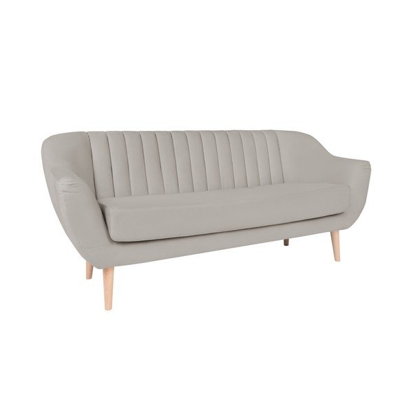Smėlio spalvos trijų vietų sofa Micadoni Home Vincente-image-4