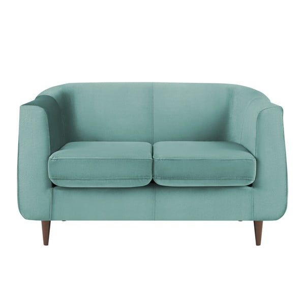 Turkio spalvos aksominė sofa "Kooko Home Glam", 125 cm