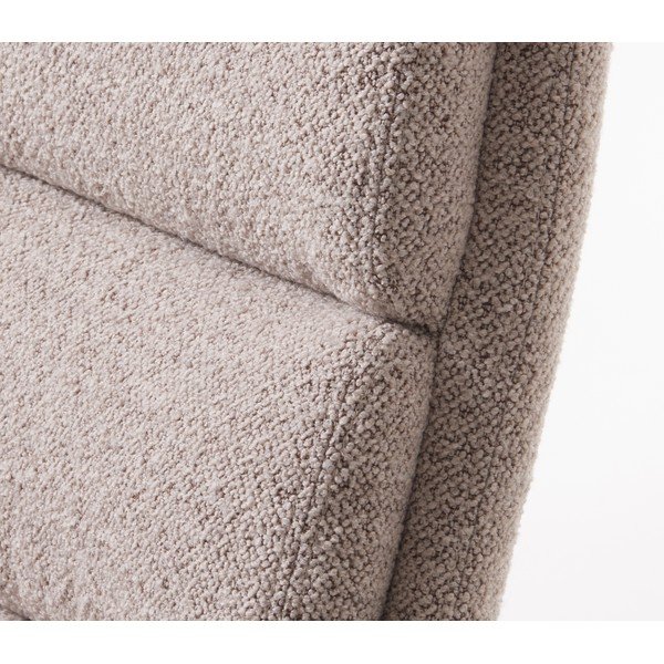 Iš boucle atpalaiduojantis fotelis su atrama kojoms šviesiai pilkos spalvos Sifton – Unique Furniture-image-4