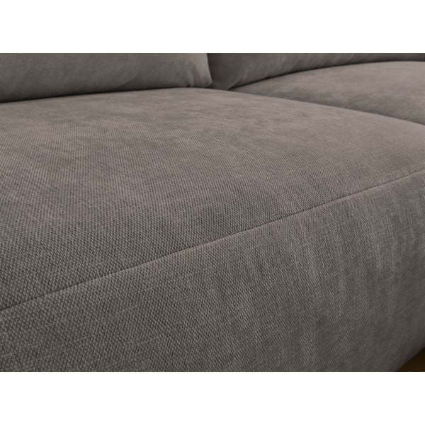 Kampinė sofa rudos spalvos Aden – Bobochic Paris-image-1