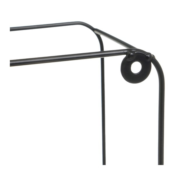 Sieninės lentynos juodos spalvos/natūralios spalvos 2 vnt. 21 cm – Casa Selección-image-1