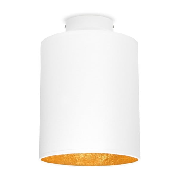 Baltas lubinis šviestuvas su aukso spalvos detalėmis "Sotto Luce MIKA Elementary XS PLUS CP