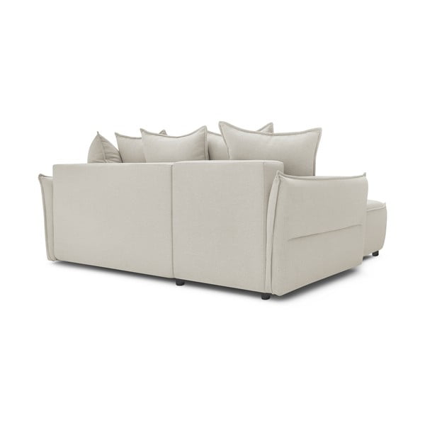 Sulankstoma kampinė sofa kreminės spalvos (su kairiuoju kampu) Leon – Bobochic Paris-image-4