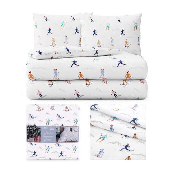 Dvigulė flanelinė patalynė AmeliaHome Snuggy Aspen, 200 x 200 cm-image-2