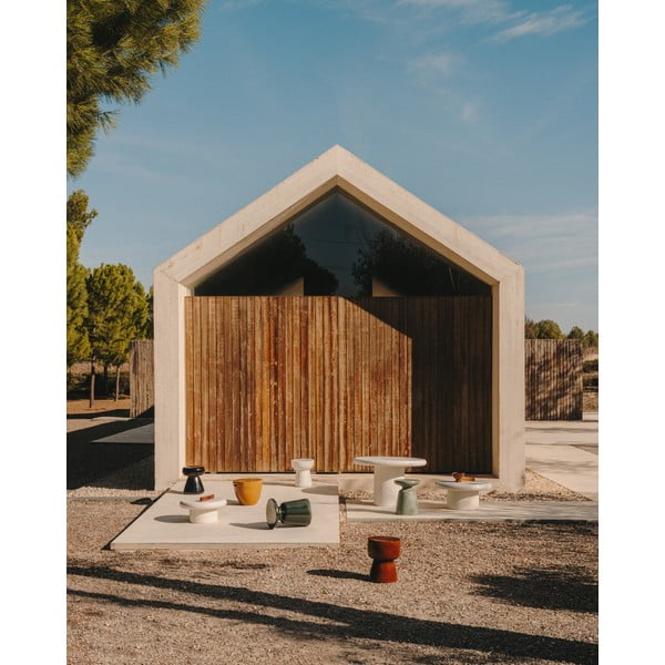 Apvalios formos sodo šoninis staliukas iš keramikos ø 36 cm Mesquida – Kave Home-image-3