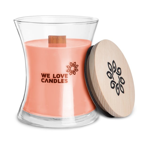 Sojos vaško žvakė We Love Candles Rhubarb & Lily, degimo trukmė 64 val.