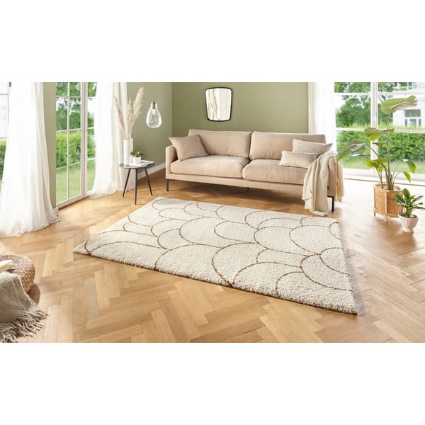 Kreminės baltos spalvos kilimas Mint Rugs Allure Thane, 160 x 230 cm-image-1